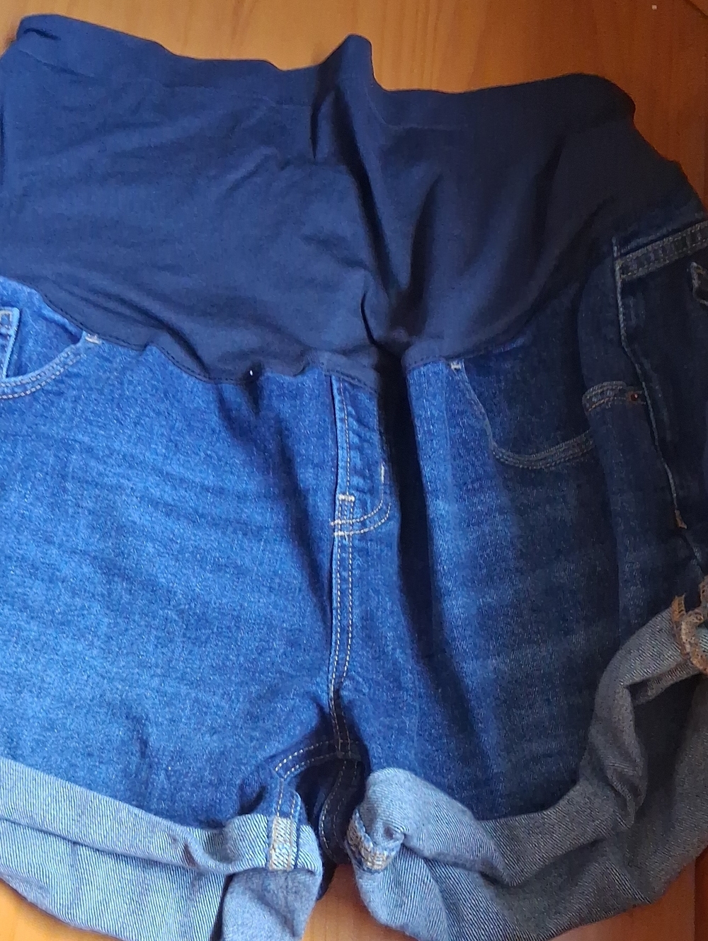 Old Navy Men's Navy Blue Maternity Denim Shorts
